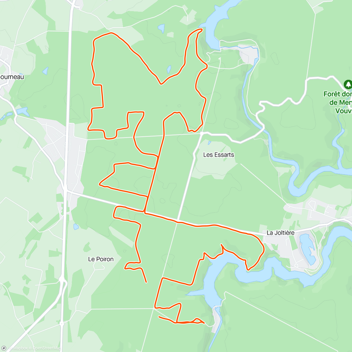 Map of the activity, Sortie trail avec Alix