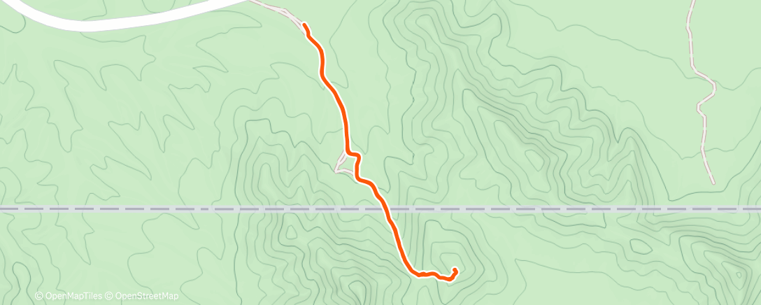 Map of the activity, Lunch hike