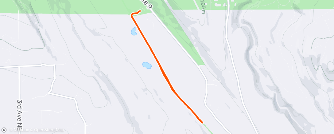 Map of the activity, Morning Run