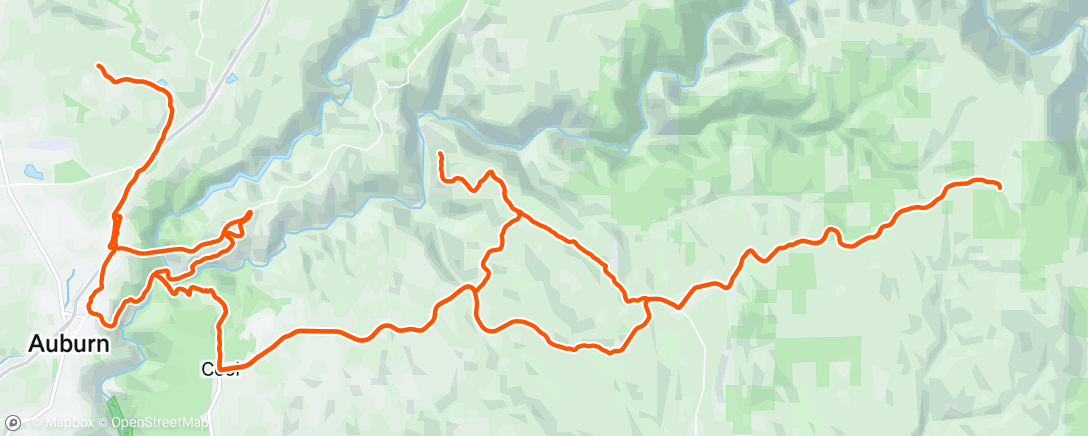 Carte de l'activité Cycling