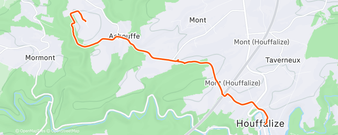 Map of the activity, La Chouffe 1