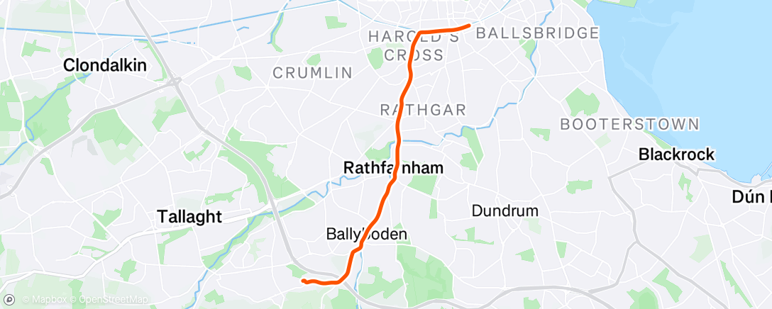 Map of the activity, Morning Ride