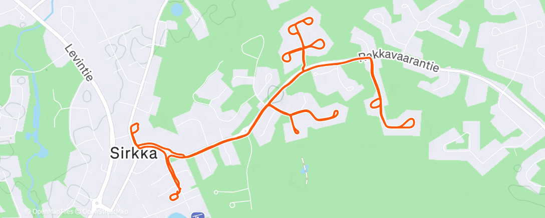 Карта физической активности (Lunch Comeback Run)