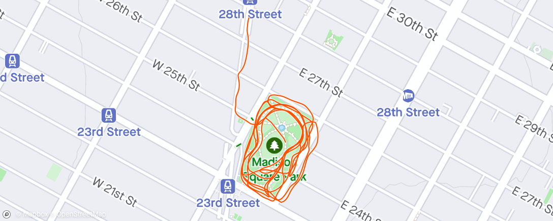 Mapa de la actividad (Last NYC run❤️🫶🏻🏃‍♀️)