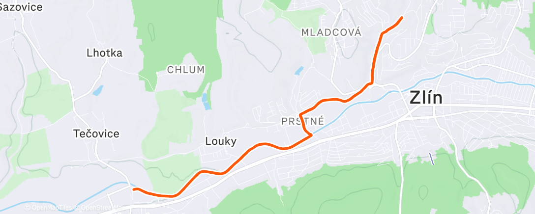 Карта физической активности (Morning Run)