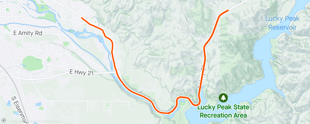 Mapa de la actividad, Hilltop with Lactic