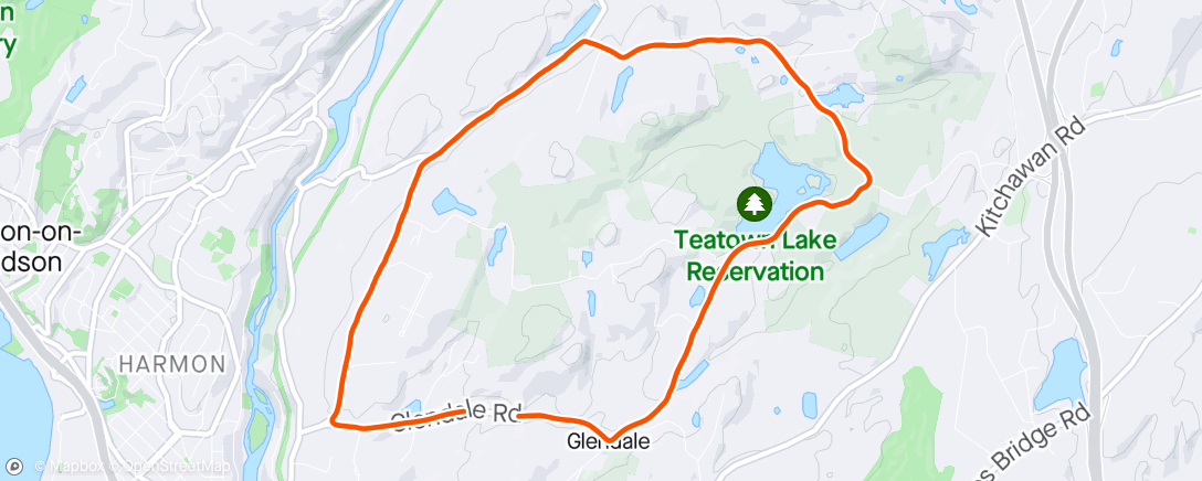 Map of the activity, Leg stretch ride