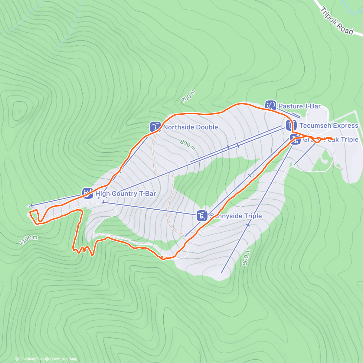 Map of the activity, Afternoon Activity