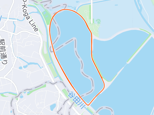渡良瀬遊水地】5.4kmと7.3kmの周回コースを走り比べてみた
