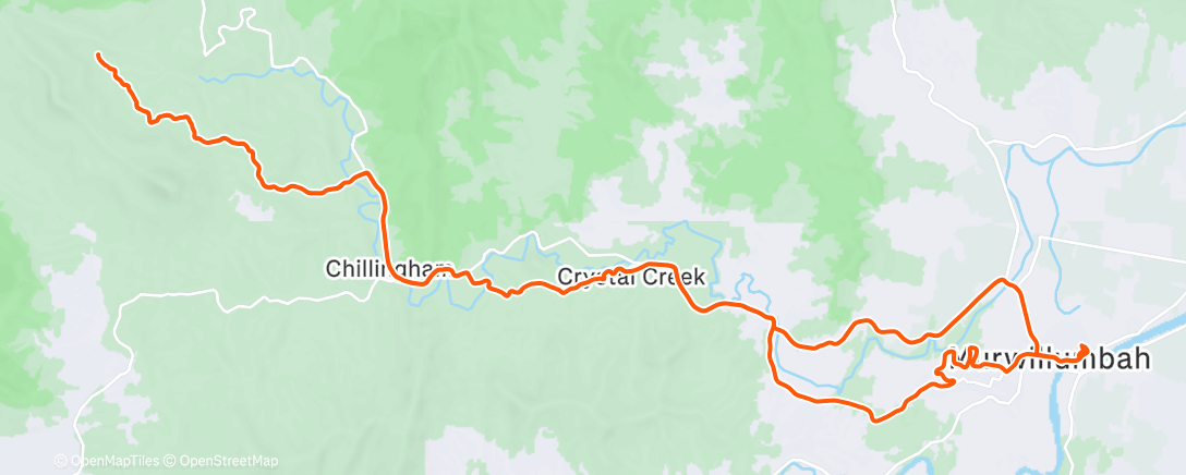 Карта физической активности (Morning Gravel Ride)