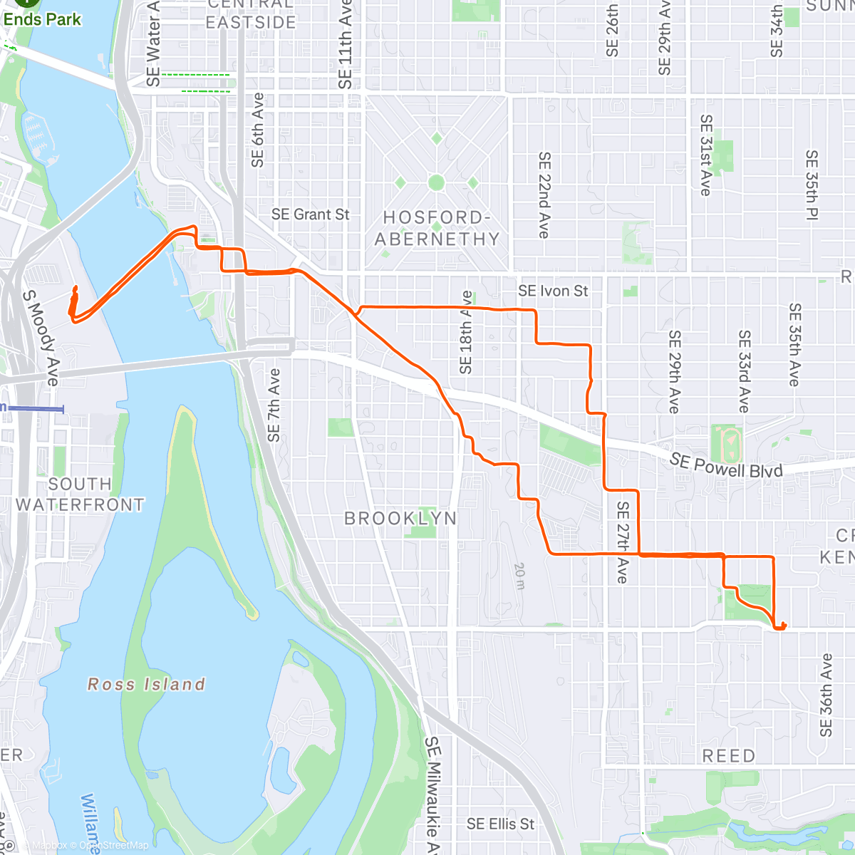 Map of the activity, Secret Roller Disco