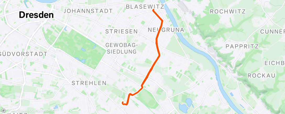Map of the activity, Run for a dance 💃