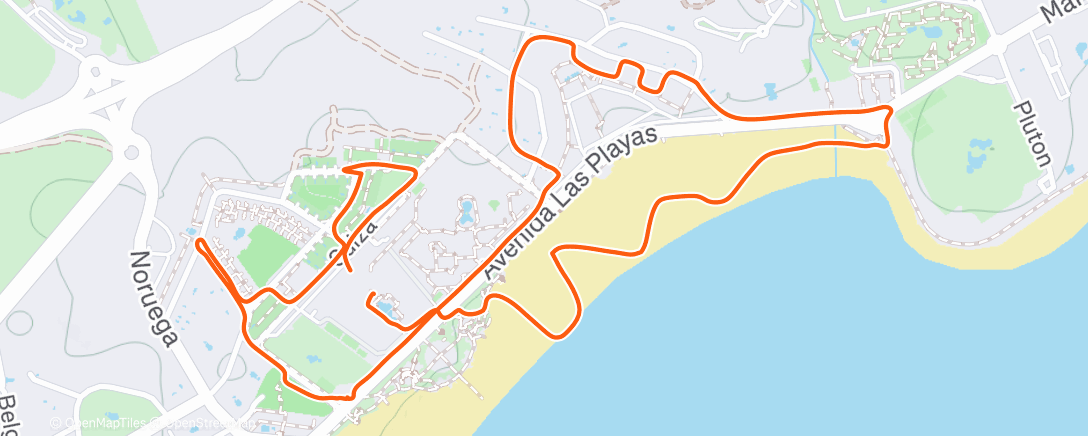 Map of the activity, Ochtendwandeling. Laatste wandeling op Lanzarote, over enkele uren weer naar huis 😇👍😊