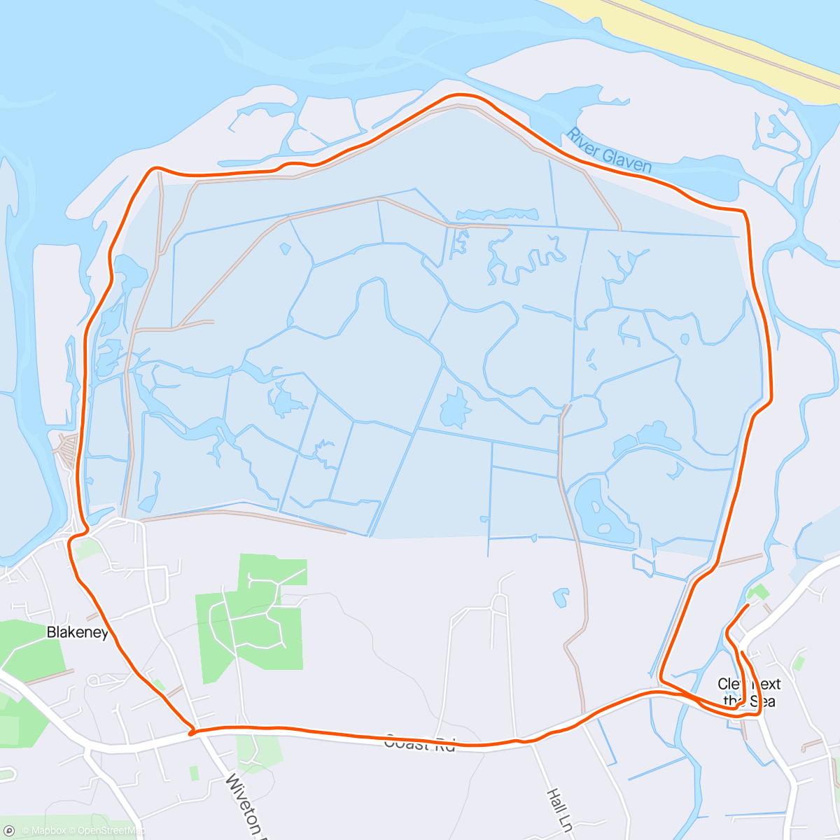 Mappa dell'attività Running
