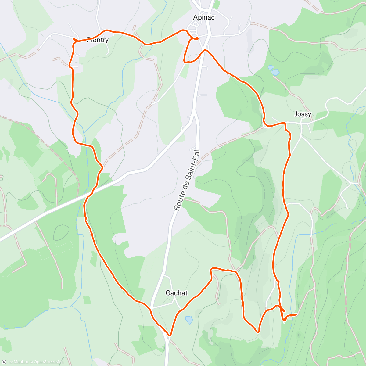 Map of the activity, Randonnée dans l'après-midi