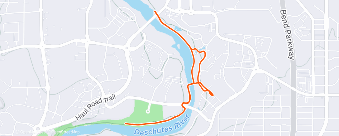 Map of the activity, Afternoon Walk
