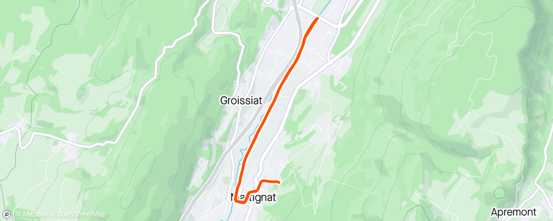 Map of the activity, Joggingue