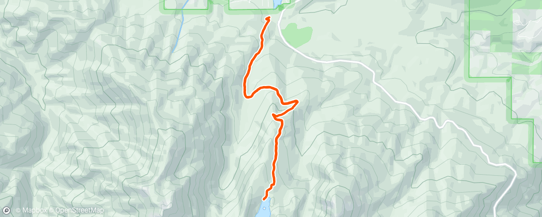 Map of the activity, Morning Hike