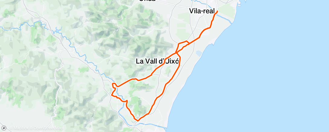 Map of the activity, Bicicleta matutina