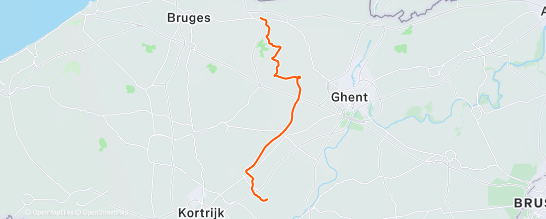 Map of the activity, Lunch Ride