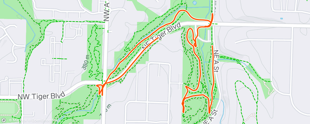 Mapa de la actividad (Afternoon Ride)