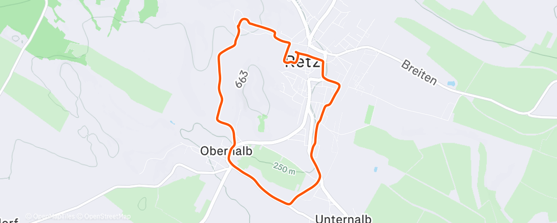 Map of the activity, Don Quijote Tag 2