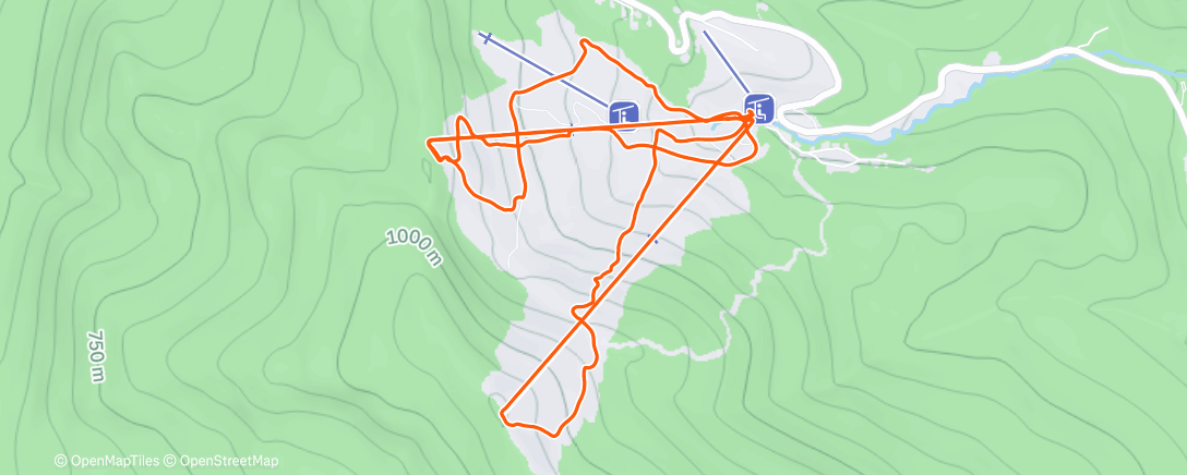 Map of the activity, 4: couple laps