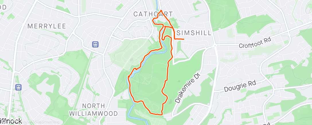Map of the activity, Lovely morning for a run and a chat🥰