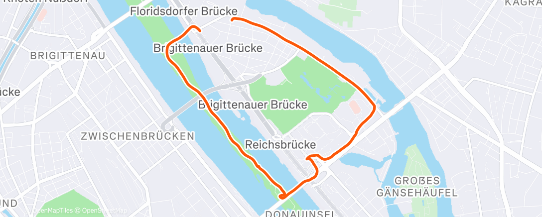 Map of the activity, Morning Run