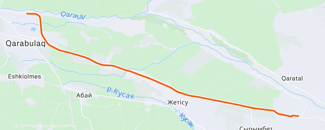 Карта физической активности (Утренний велозаезд)