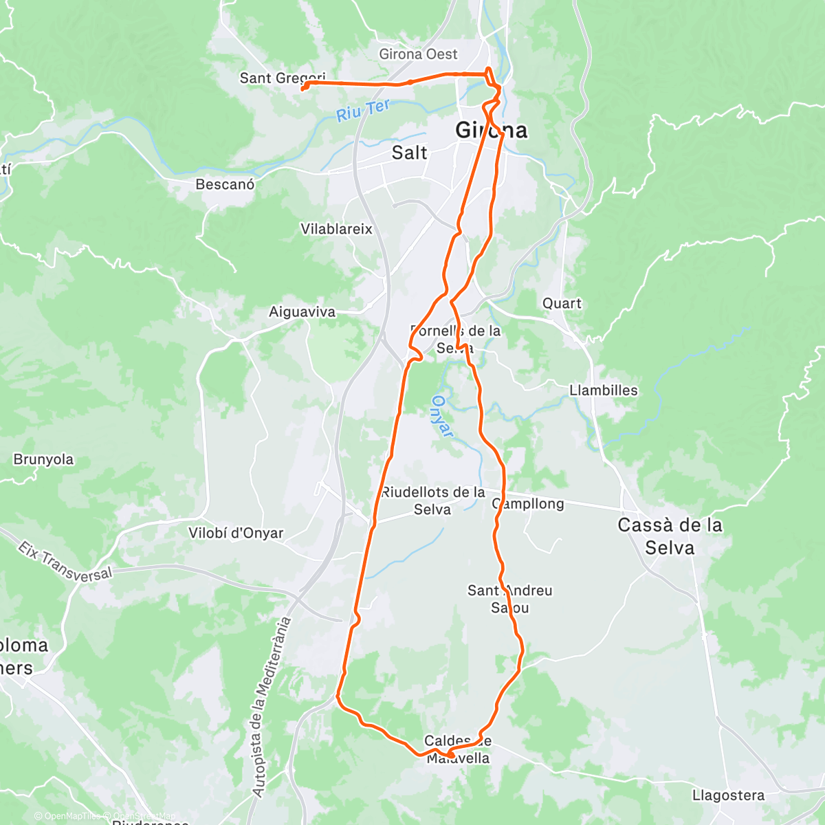 Map of the activity, Brrrr