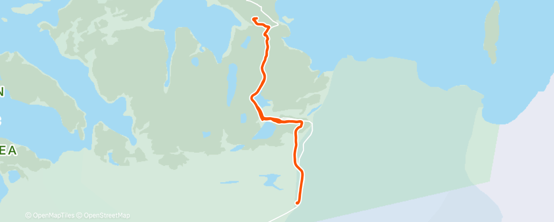 Map of the activity, Трейлраннинг (утро)