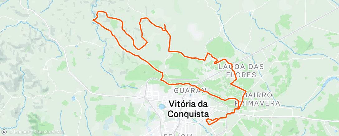 Map of the activity, Umbuzeiro, batalha, chororô no pé do Cristo