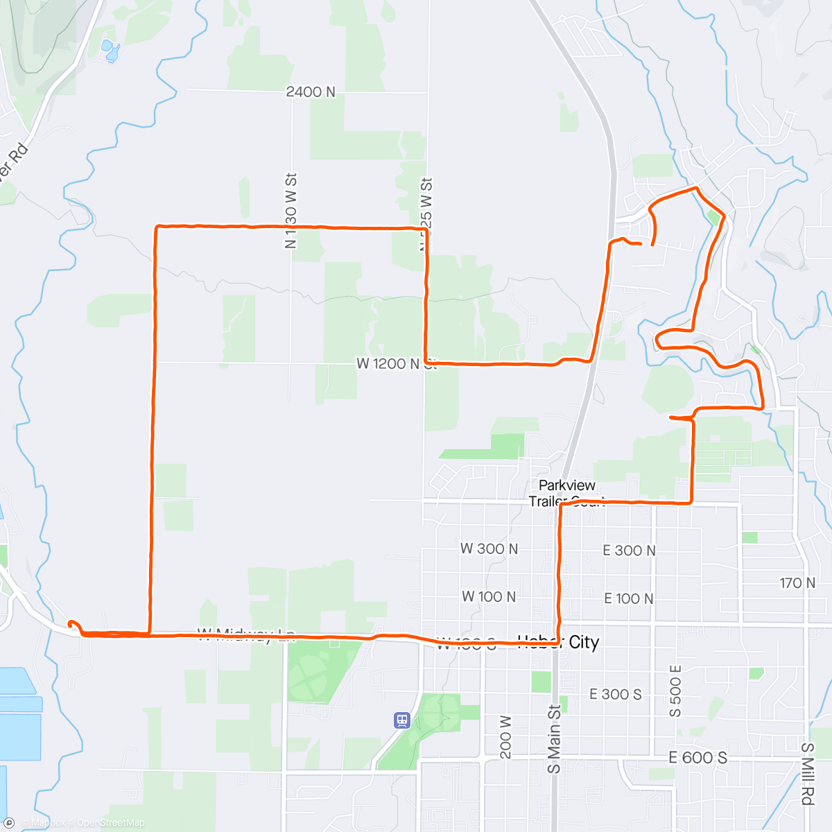 Map of the activity, Utes