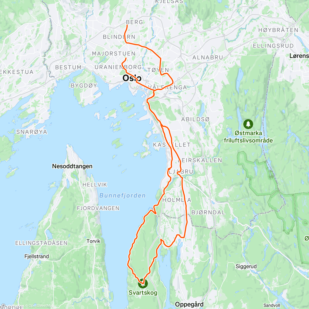 Map of the activity, Morning Ride 🚴🏽💨