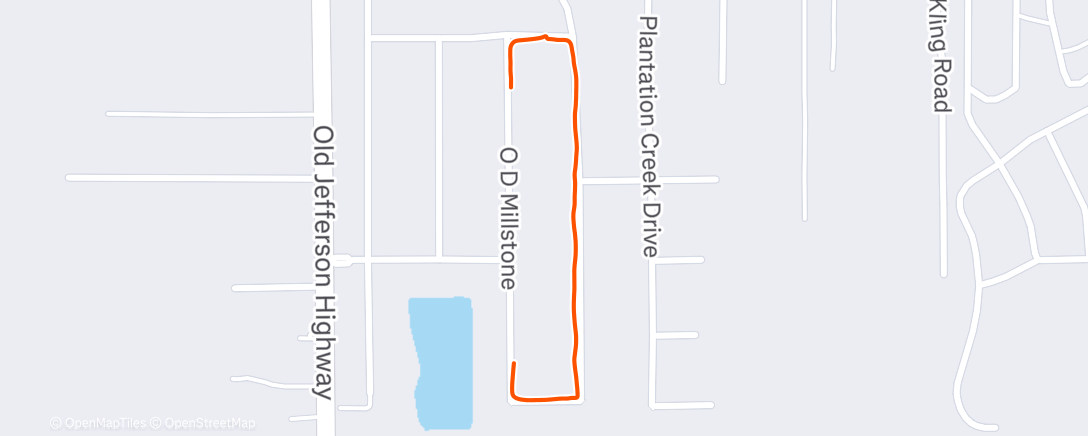Map of the activity, Afternoon Walk