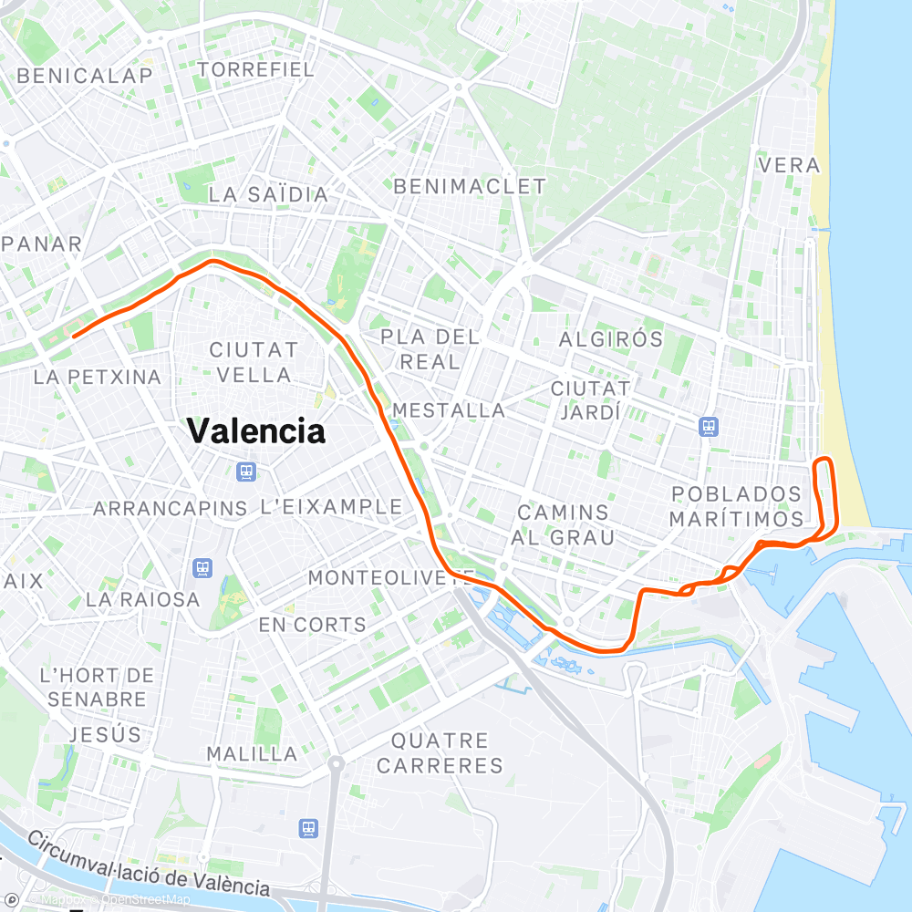 Map of the activity