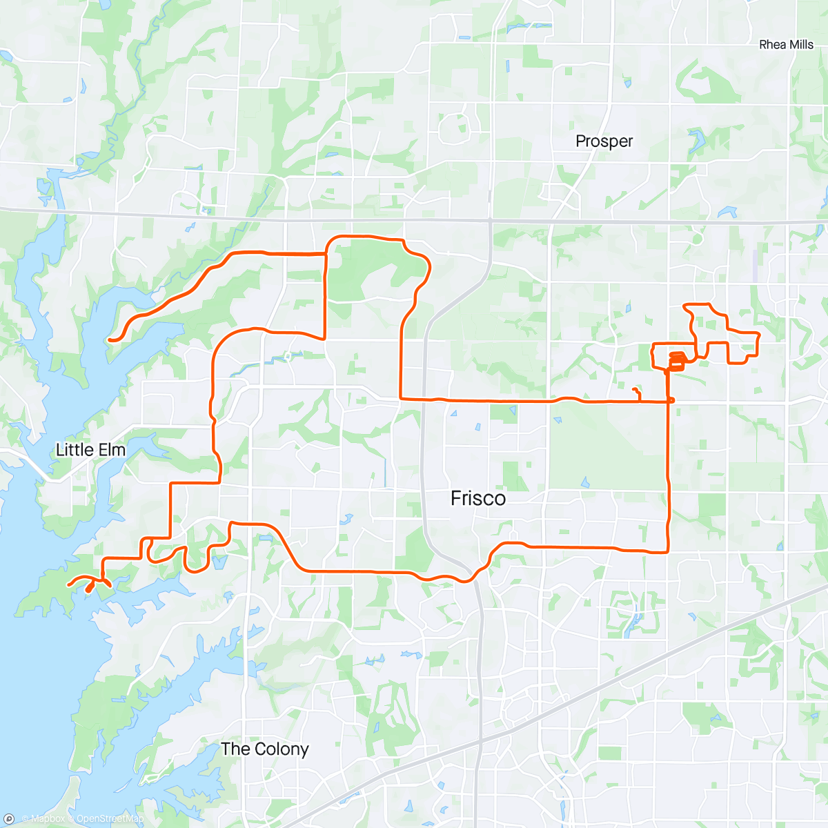 Map of the activity, 2 Fingers Route in G-Bike