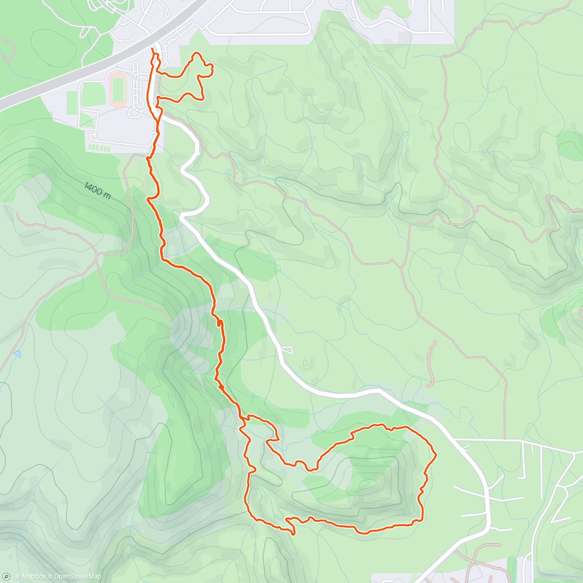 Map of the activity, Sedona Hike