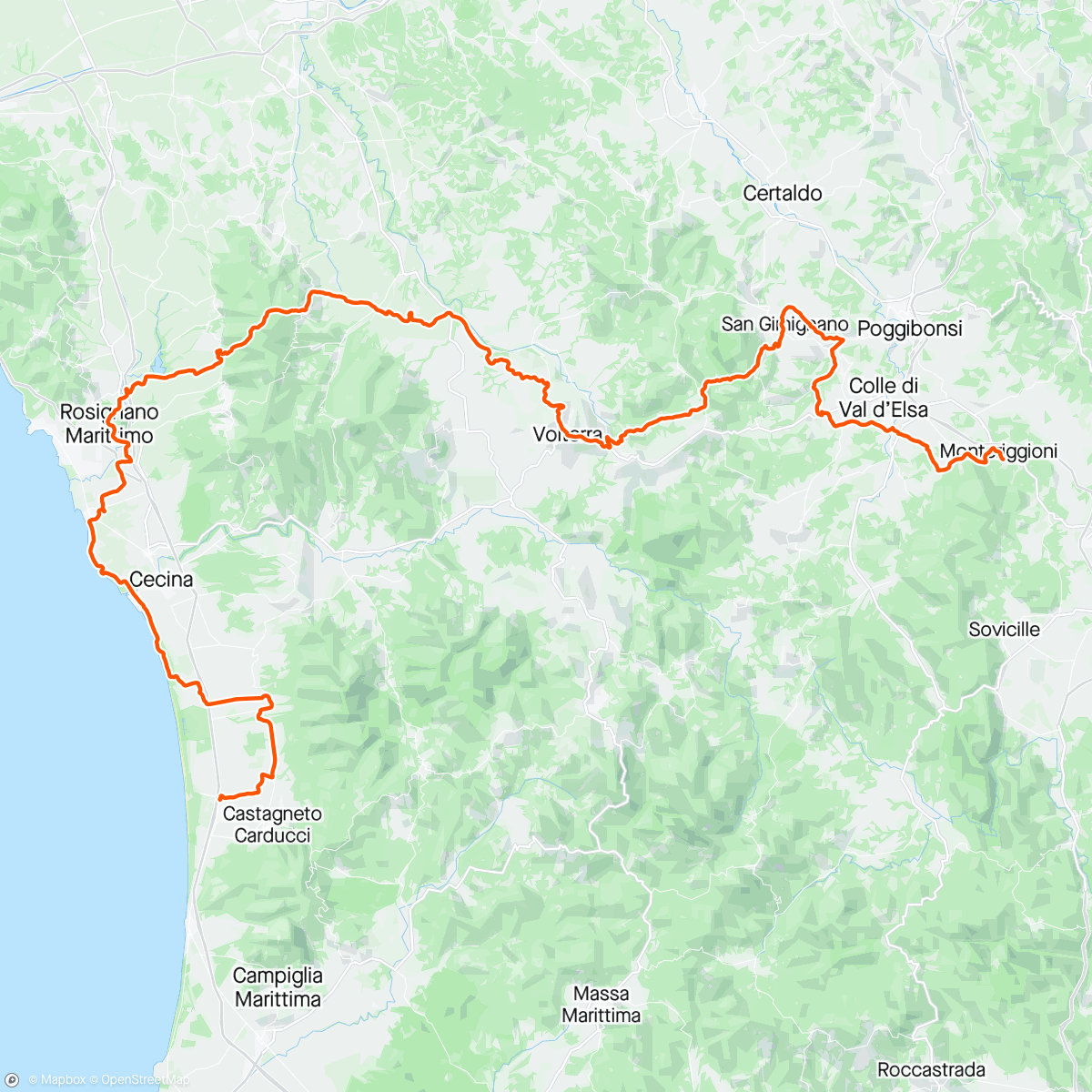 活动地图，TuscanyTrail 24 D3