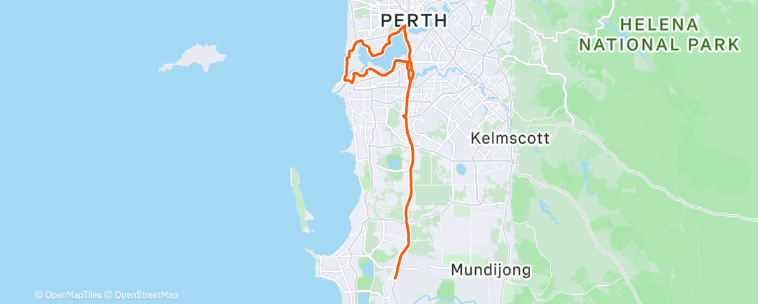 Map of the activity, Morning Ride