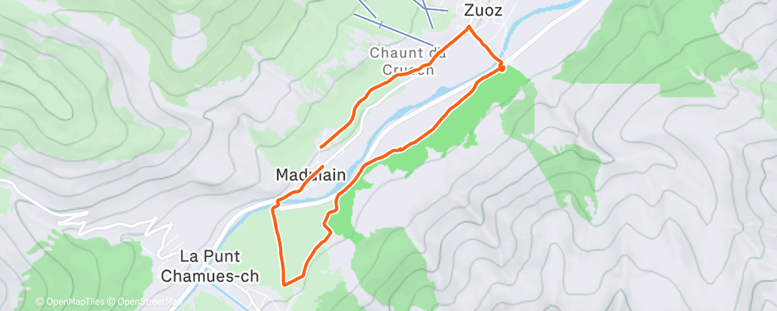 Карта физической активности (Mittagslauf)