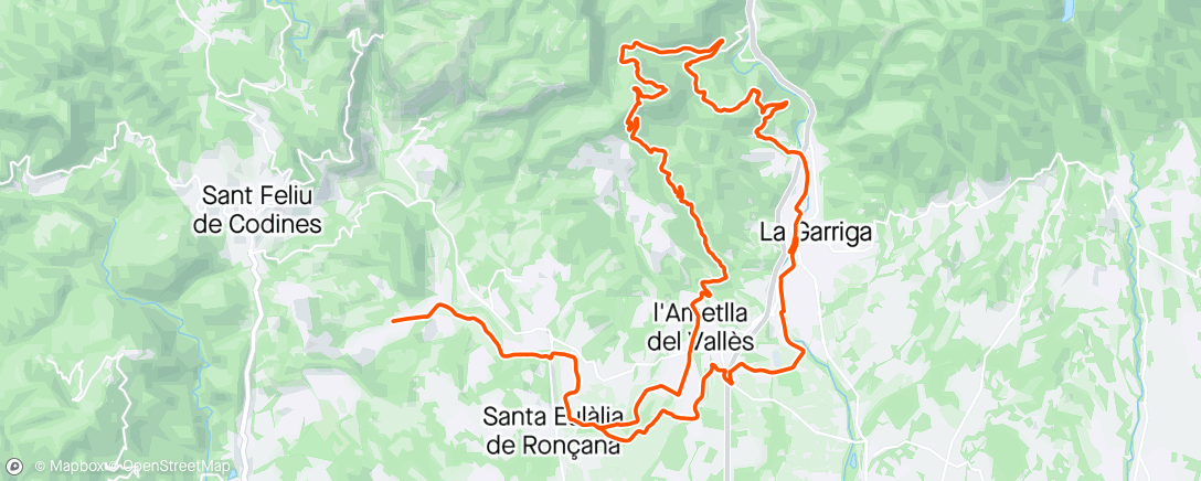 Map of the activity, Bigues - Santuari de Puiggraciós - Montmany - La Garriga - Bigues