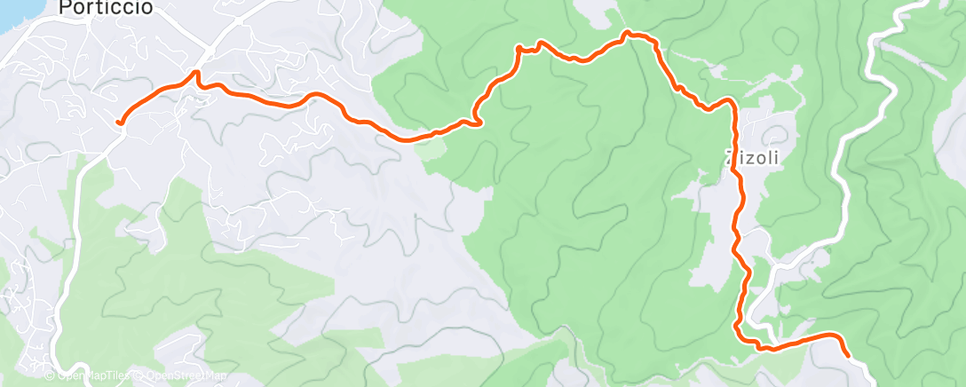 Карта физической активности (Mare a Mare Centre / partie 1 _ avant que la montre freeze complètement)