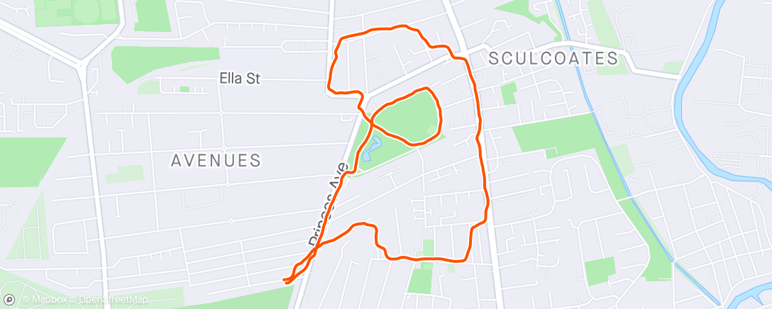 Map of the activity, Sunday 5km