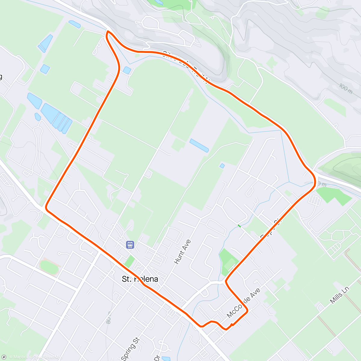 Map of the activity, Morning Stroll