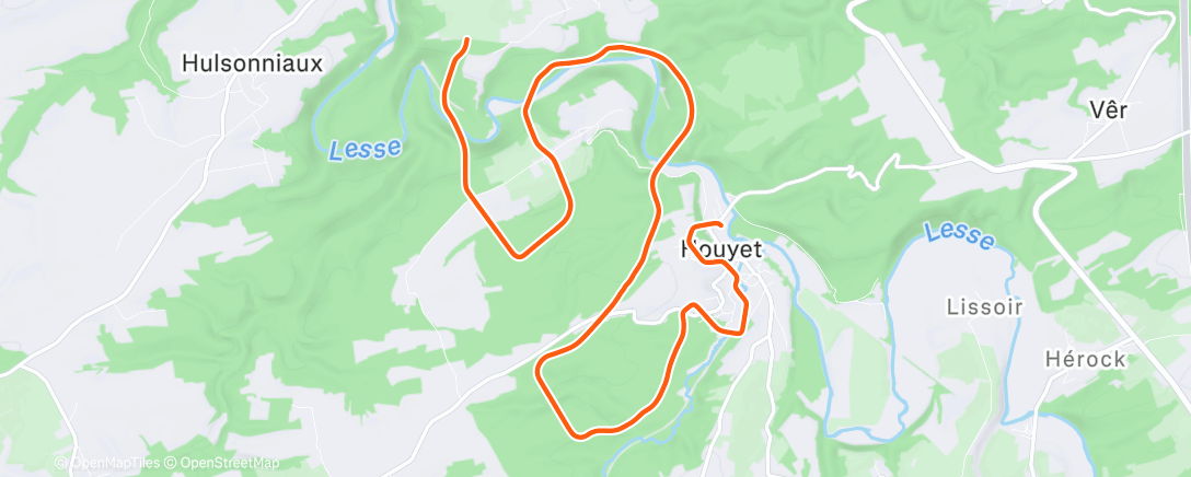 Map of the activity, MyWhoosh - Under pressure