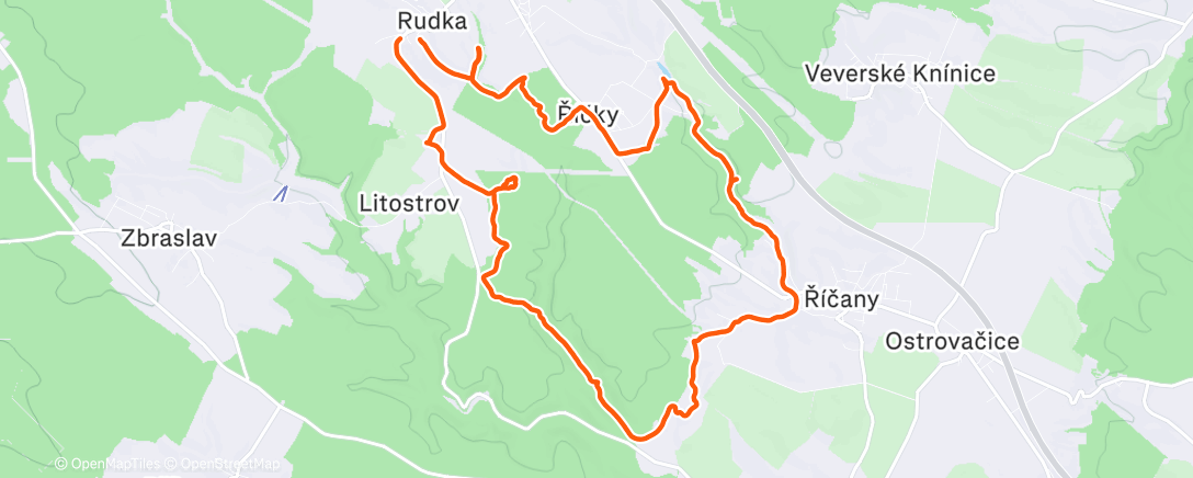 Карта физической активности (Předsilvestrovský minirogaining 2. ročník)