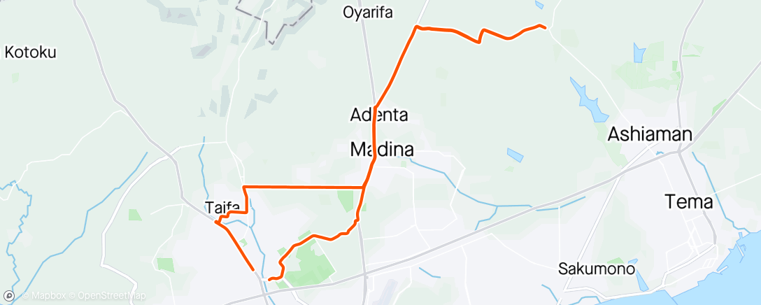 Map of the activity, Morning Ride