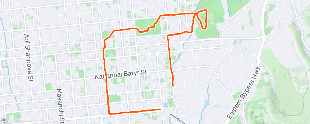 Map of the activity, Пробежаться перед завтраком